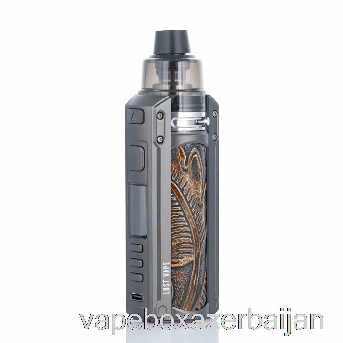 Vape Azerbaijan Lost Vape URSA QUEST 100W Pod Mod Kit Gunmetal / Ukiran Leather